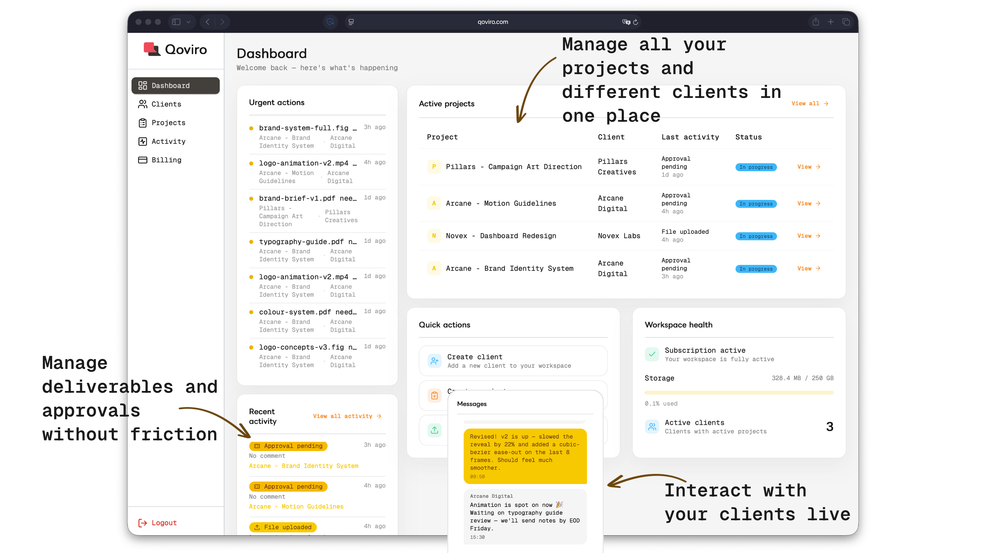Qoviro product screenshot